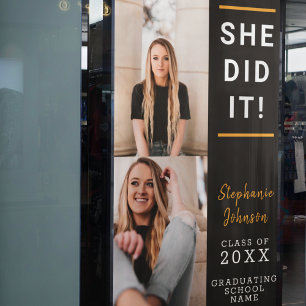 Aangepaste Afstuderen fotofeestdag Spandoek