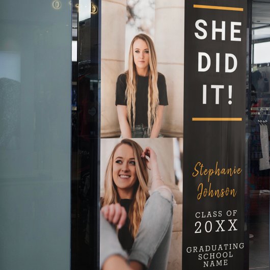 Aangepaste Afstuderen fotofeestdag Spandoek