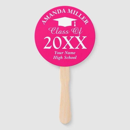 Aangepaste afstuderen-fotoventilatoren voor middel handwaaier (Voorkant)