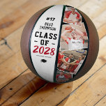 Aangepaste Afstuderen-hoofdfoto Basketbal<br><div class="desc">Gefeliciteerd Afstudeerder! Show je waardering voor dit gepersonaliseerde, one-of-a-kind afstuderen basketbal cadeau. Dit unieke cadeau, dat is voorzien van de naam van het afstudeerder, het nummer van de klas, de naam van hun school of college en 4 foto's van de speler, zal hen extra speciaal laten voelen op hun dag...</div>