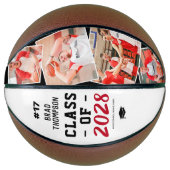 Aangepaste Afstuderen-hoofdfoto Basketbal (Voorkant)
