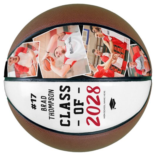 Aangepaste Afstuderen-hoofdfoto Basketbal (Voorkant)