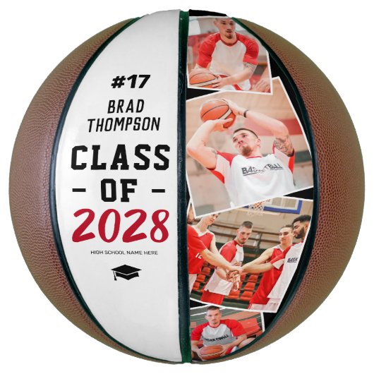 Aangepaste Afstuderen-hoofdfoto Basketbal (Verticaal)