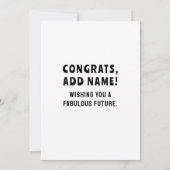 Aangepaste Afstuderen-kaart (Achterkant)