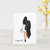 Aangepaste Afstuderen Kaart Vrouw Medisch School (Gele Bloem)