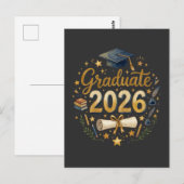 Aangepaste afstuderen Klas van 2026 Gepersonalisee Briefkaart (Voorkant / Achterkant)