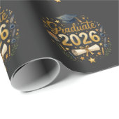 Aangepaste afstuderen Klas van 2026 Gepersonalisee Cadeaupapier (Rol Hoek)