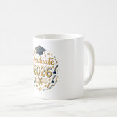Aangepaste afstuderen Klas van 2026 Gepersonalisee Koffiemok (Voorkant rechts)