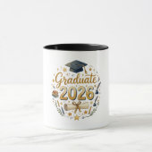 Aangepaste afstuderen Klas van 2026 Gepersonalisee Mok (Midden)