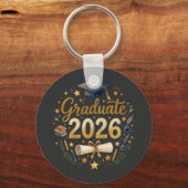 Aangepaste afstuderen Klas van 2026 Gepersonalisee Sleutelhanger (Voorkant)