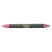 Aangepaste afstuderen Klas van 2026 Gepersonalisee Zwarte Inkt Pen (Voorkant)