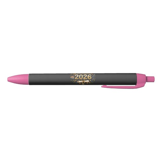 Aangepaste afstuderen Klas van 2026 Gepersonalisee Zwarte Inkt Pen (Bodem)