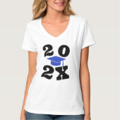 Aangepaste Afstuderen klasse jaar  Afstuderen T-shirt (Voorkant)