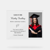 Aangepaste Afstuderen Klasse van 2025 Nieuw Afstud Acryl Bord (Voorkant)