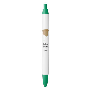 Aangepaste Afstuderen klasse van pennen Gold Green