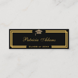 Aangepaste afstuderen - Klassieke invoegkaart Contactkaartje