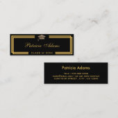 Aangepaste afstuderen - Klassieke invoegkaart Contactkaartje (Voorkant / Achterkant)