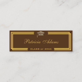 Aangepaste afstuderen - Klassieke invoegkaart Contactkaartje