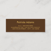 Aangepaste afstuderen - Klassieke invoegkaart Contactkaartje (Achterkant)