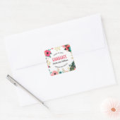 Aangepaste Afstuderen kleveren Vierkante Sticker (Envelop)