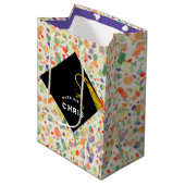 Aangepaste Afstuderen middelgrote Gift Bag Medium Cadeauzakje (Voorkant Gekanteld)