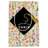 Aangepaste Afstuderen middelgrote Gift Bag Medium Cadeauzakje (Voorkant)