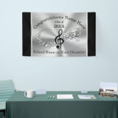 Aangepaste Afstuderen muziekbanner, elke gelegenhe Spandoek (Beurs)