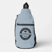 Aangepaste afstuderen naam en jaar sling bag (Voorkant)