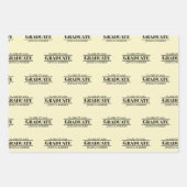 Aangepaste Afstuderen naam Modern Inpakpapier Vel (Voorkant)