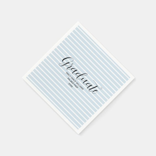 Aangepaste Afstuderen nautische streep Servet (Hoek)