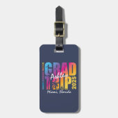 Aangepaste Afstuderen reis groep matching Bagagelabel (Voorkant verticaal)