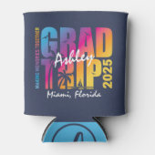 Aangepaste Afstuderen reis groep matching Blikjeskoeler (Voorkant)