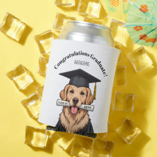 Aangepaste Afstuderen Schattigee Golden Retriever  Blikjeskoeler