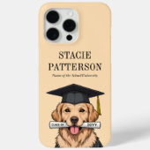 Aangepaste Afstuderen Schattigee Golden Retriever  Case-Mate iPhone Case (Achterkant)