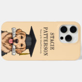 Aangepaste Afstuderen Schattigee Golden Retriever  Case-Mate iPhone Case (Achterkant (horizontaal))