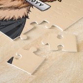 Aangepaste Afstuderen Schattigee Golden Retriever  Legpuzzel (Zijkant)