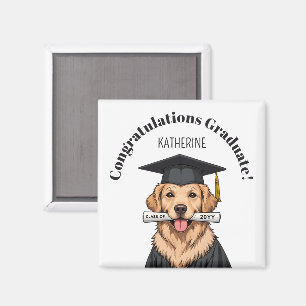 Aangepaste Afstuderen Schattigee Golden Retriever Magneet