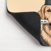 Aangepaste Afstuderen Schattigee Golden Retriever Muismat (Hoek)