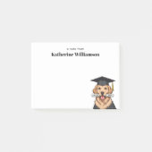 Aangepaste Afstuderen Schattigee Golden Retriever Post-it® Notes (Voorkant)