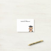 Aangepaste Afstuderen Schattigee Golden Retriever  Post-it® Notes (Op bureau)
