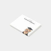 Aangepaste Afstuderen Schattigee Golden Retriever  Post-it® Notes (Schuin)