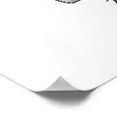 Aangepaste Afstuderen Schattigee Golden Retriever  Poster (Hoek)