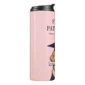 Aangepaste Afstuderen Schattigee Golden Retriever Thermosbeker (Gedraaid links)