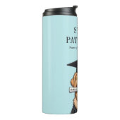 Aangepaste Afstuderen Schattigee Golden Retriever Thermosbeker (Gedraaid links)