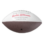 Aangepaste Afstuderen Senior Photo Football (Gedraaid 270)