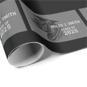 Aangepaste Afstuderen Tekst Gift Wrap Cadeaupapier (Rol Hoek)