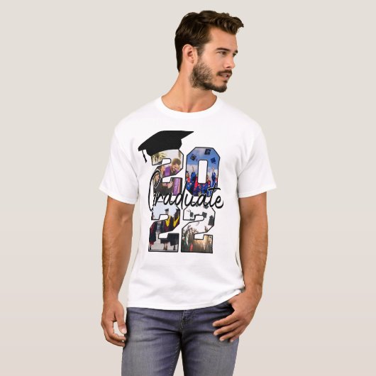 Aangepaste Afstuderen TShirt met aangepaste foto (Voorkant volledig)