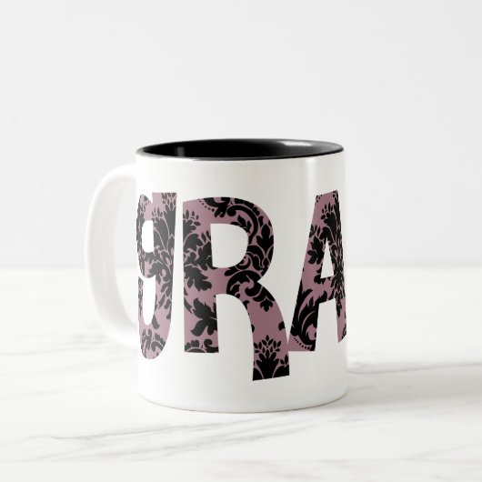 Aangepaste Afstuderen voor Afgestudeerde naam Cade Tweekleurige Koffiemok (Voorkant links)