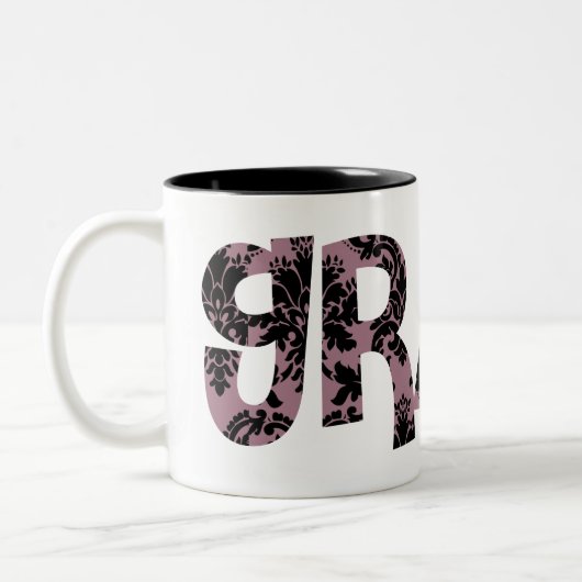 Aangepaste Afstuderen voor Afgestudeerde naam Cade Tweekleurige Koffiemok (Links)