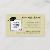 Aangepaste Afstuderen - Zand Tan Contactkaartje (Achterkant)